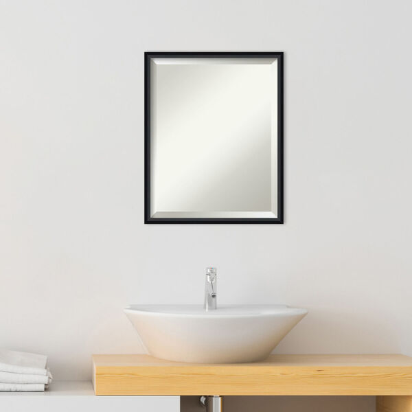 Lucie Black Bathroom Vanity Wall Mirror, image 3