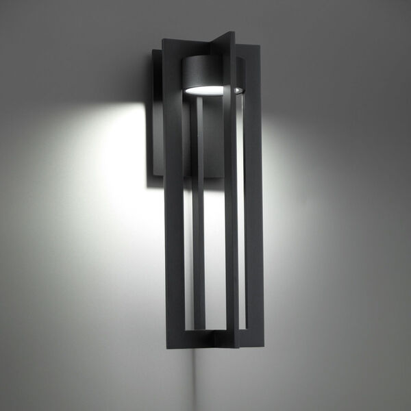 Chamber Black 10-Inch LED Outdoor Wall Sconce, image 3