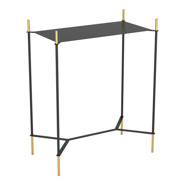Austin Gold and Black Side Table, image 1