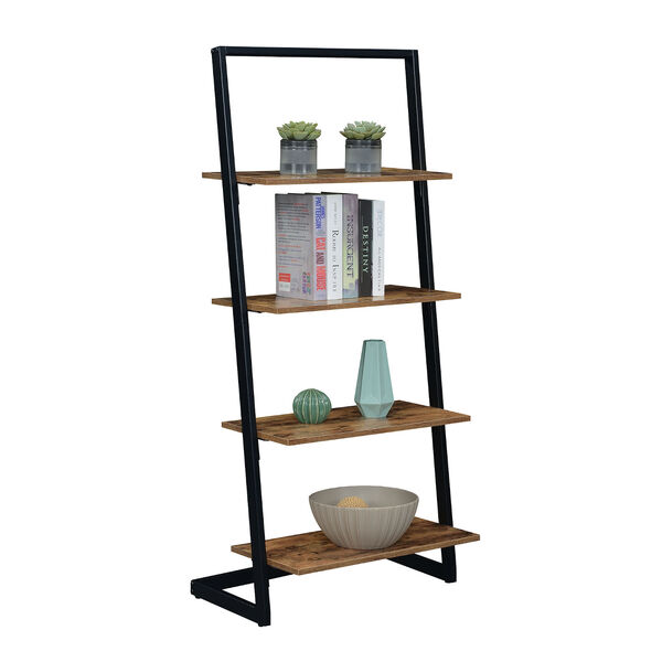 Graystone Barnwood and Black Ladder Bookshelf, image 2