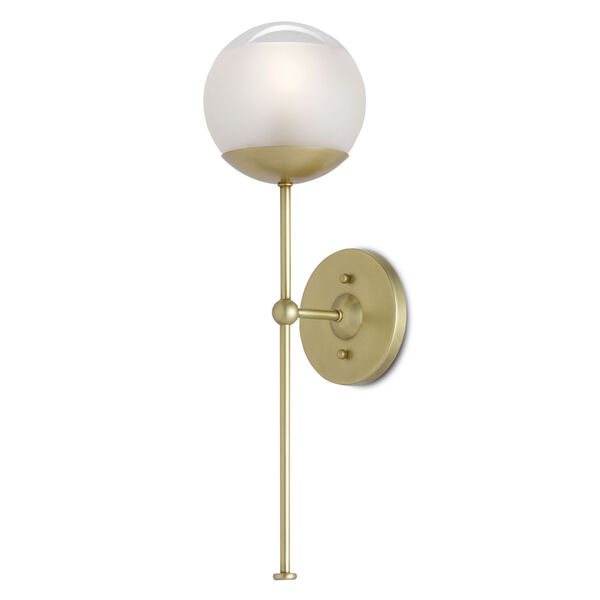 Montview Brushed Brass One-Light Wall Sconce, image 1
