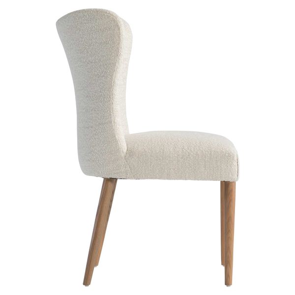 Modulum White and Natural Wing Back Side Chair, image 2