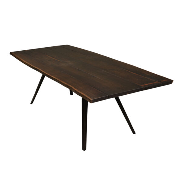 Vega Seared Oak and Black Dining Table, image 1