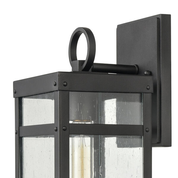 Dalton Textured Black One-Light Outdoor Wall Sconce, image 5