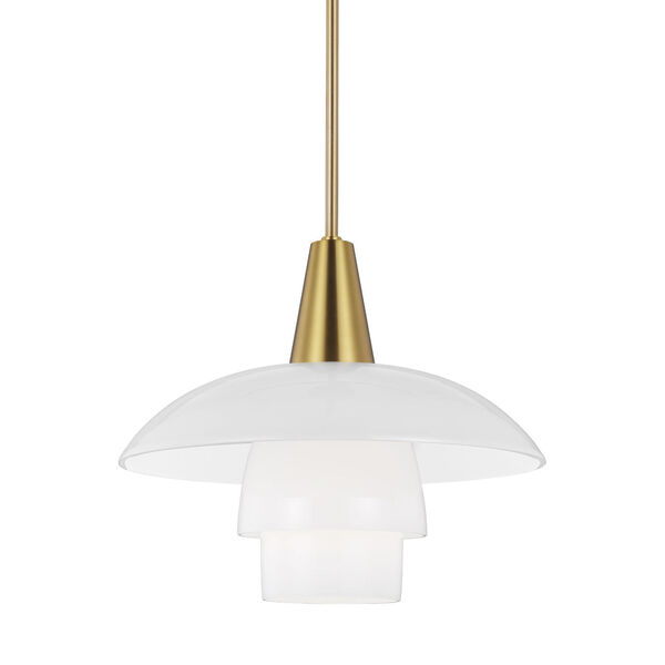Rossie Burnished Brass One-Light Pendant, image 2