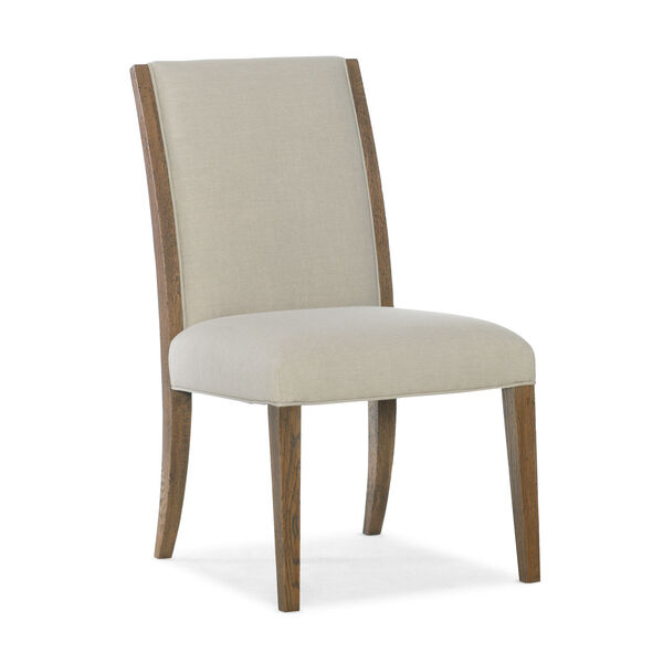 Chapman Warm Brown and Taupe Upholstered Side Chair, image 1