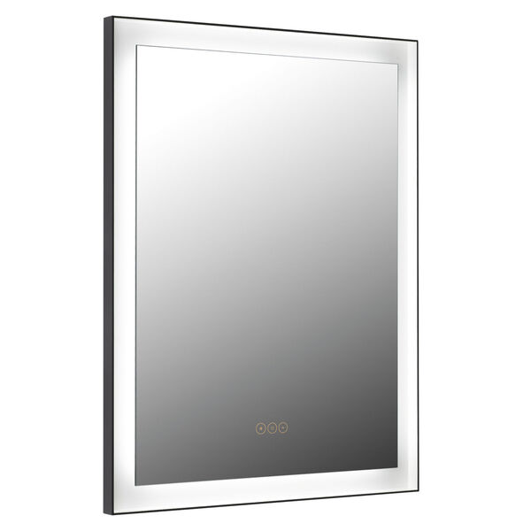 Greer Matte Black 23-Inch Integrated LED Lighted Mirror, image 3