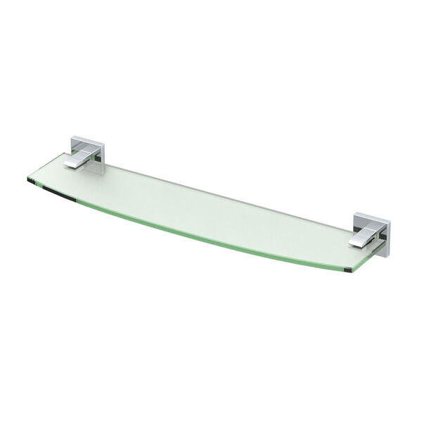 Elevate Chrome Glass Shelf, image 1