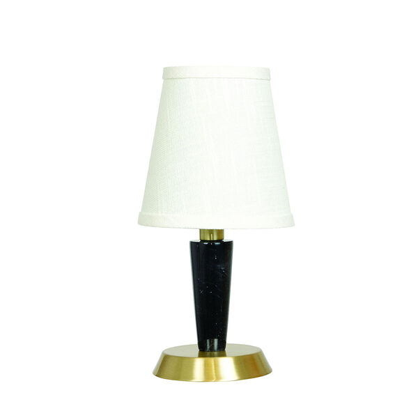 Bryson Satin Brass 13-Inch One-Light Table Lamp, image 1
