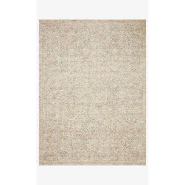 Priya Navy and Ivory Rectangle: 3 Ft. 6 In. x 5 Ft. 6 In. Rug, image 1
