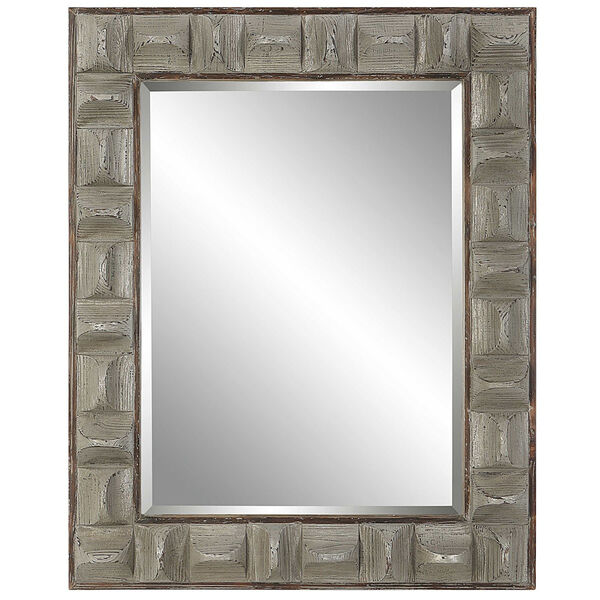 Pickford Aged Gray and Silver Wall Mirror, image 2