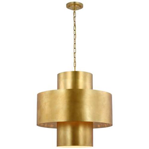 Chalmette Gold 25-Inch Eight-Light Layered Pendant by Julie Neill, image 1