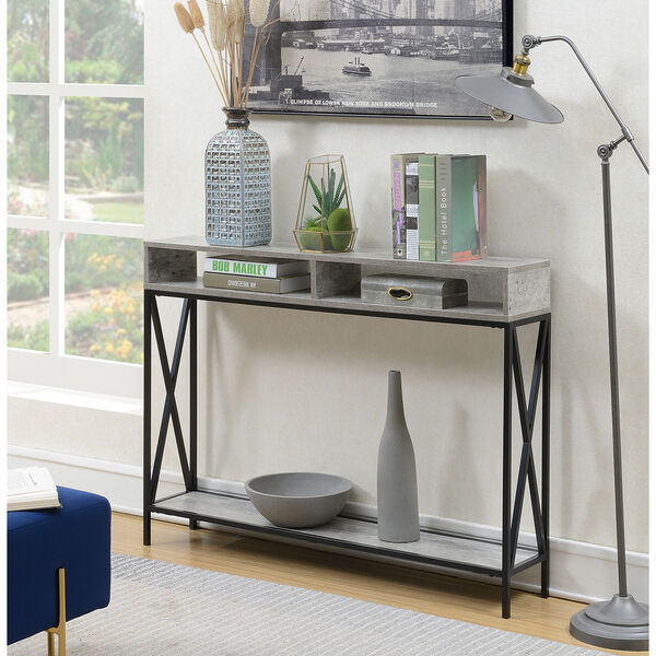 Tucson Deluxe 2 Tier Console Table in Faux Birch, image 3