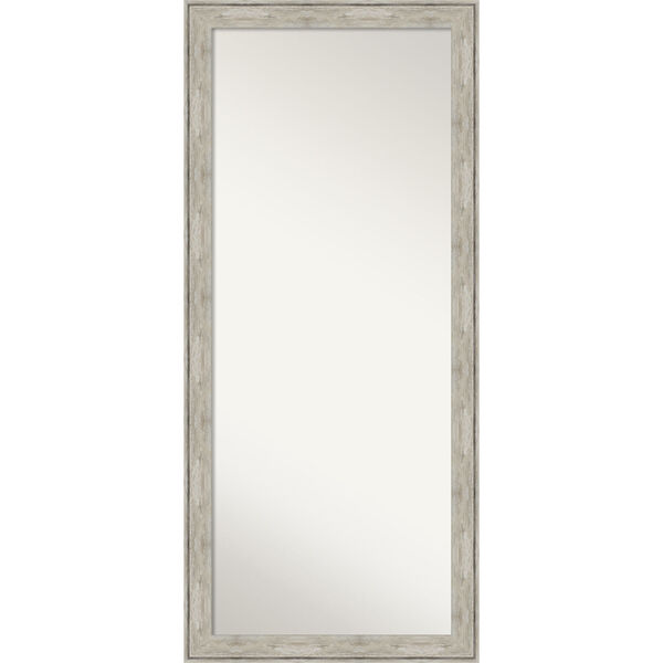 Crackled Silver 29W X 65H-Inch Full Length Floor Leaner Mirror, image 1