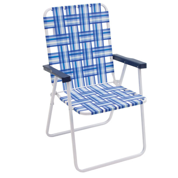 Blue White Web Chair, image 1