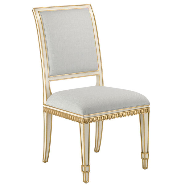 Ines Mist and Antique Gold Side Chair, image 1