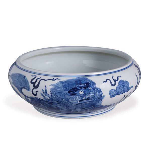 Chow Blue Decorative Basin Bowl, image 3