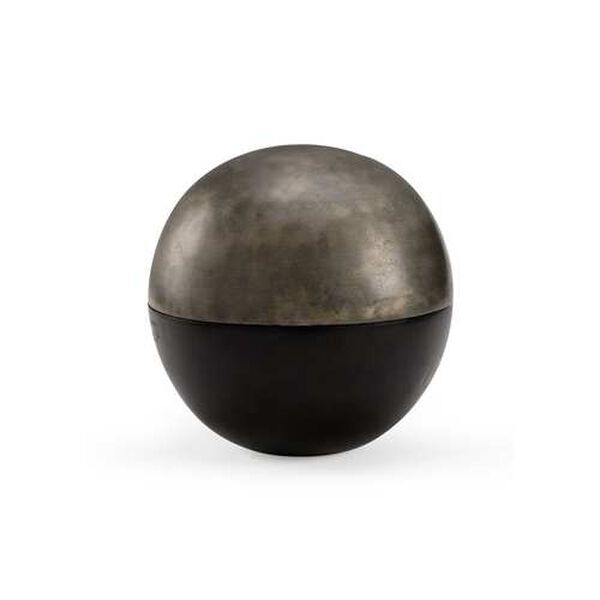 Eros Black and Graphite Large Spherical Storage Box, image 1