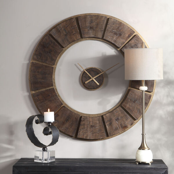 Kerensa Wood 40-Inch Wall Clock, image 2