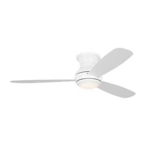 Orbis Matte White 52-Inch LED Hugger Ceiling Fan, image 2