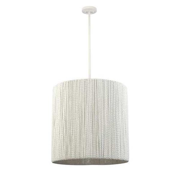 Sophie White Coral 23-Inch Three-Light Pendant, image 2