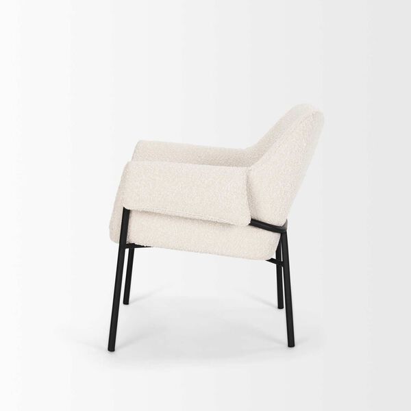 Brently Cream With Boucle Fabric Accent Chair, image 3