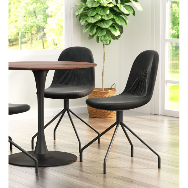Slope Black Dining Chair, Set of Two, image 2