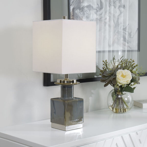 Cabrillo Gray and White Accent Lamp, image 1
