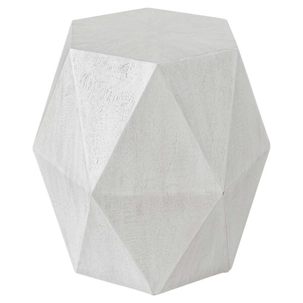 Volker White Geometric Accent Table, image 5