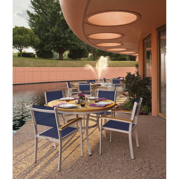 Travira Natural 48-Inch Round Outdoor Dining Table, image 2