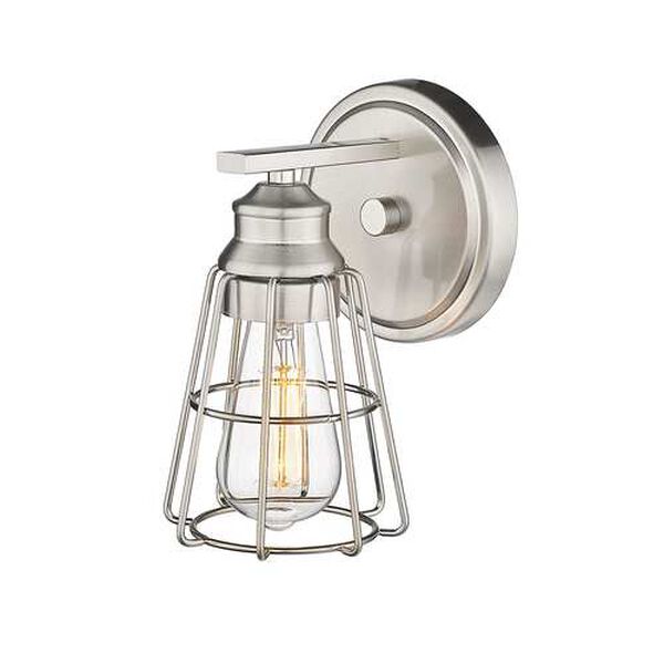 Brushed Nickel One-Light Wall Sconce, image 4