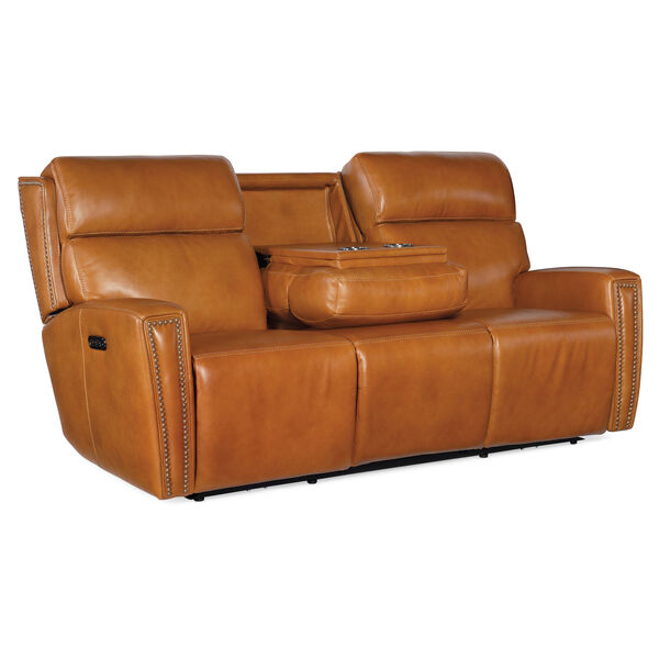 Ruthe Natural Zero Gravity Power Sofa with Power Headrest and Hidden Console, image 2