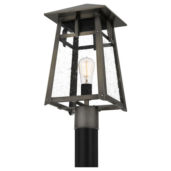 Merle Burnished Bronze One-Light Outdoor Post Lantern, image 4