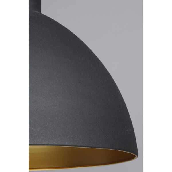 Cora Black and Gold 13-Inch One-Light Pendant, image 4