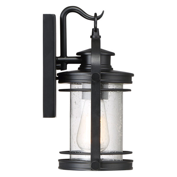 Booker Mystic Black 7-Inch One-Light Outdoor Wall Lantern, image 4