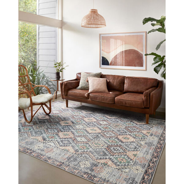 Zion Grey Multicolor Rectangular: 8 Ft. 6 In. x 11 Ft. 6 In. Rug, image 2