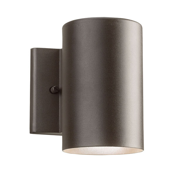 Textured Architectural Bronze One-Light LED Outdoor Wall Mount, image 1