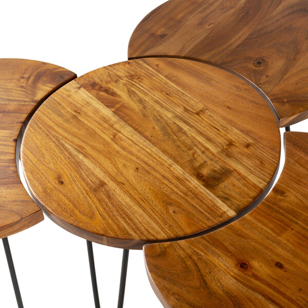 Selene Natural Accent Table Set, image 3