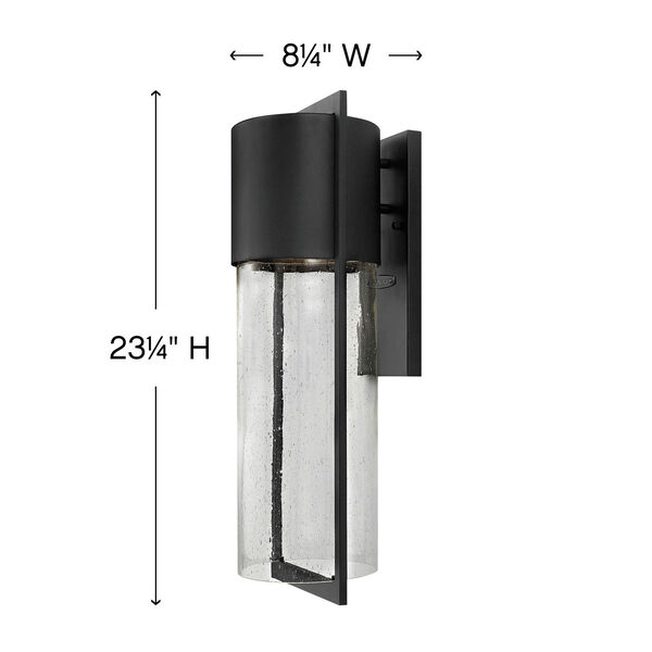 Brixton Black Eight-Inch One-Light Outdoor Wall Mount, image 5
