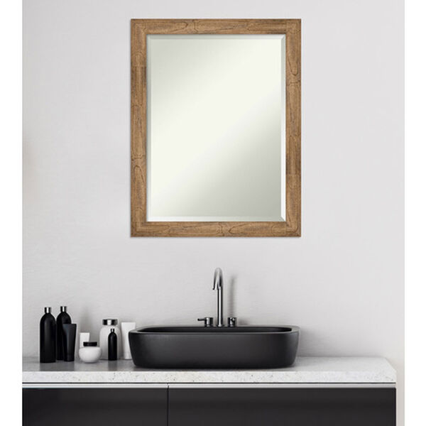 Owl Brown 21-Inch Narrow Bathroom Wall Mirror, image 5