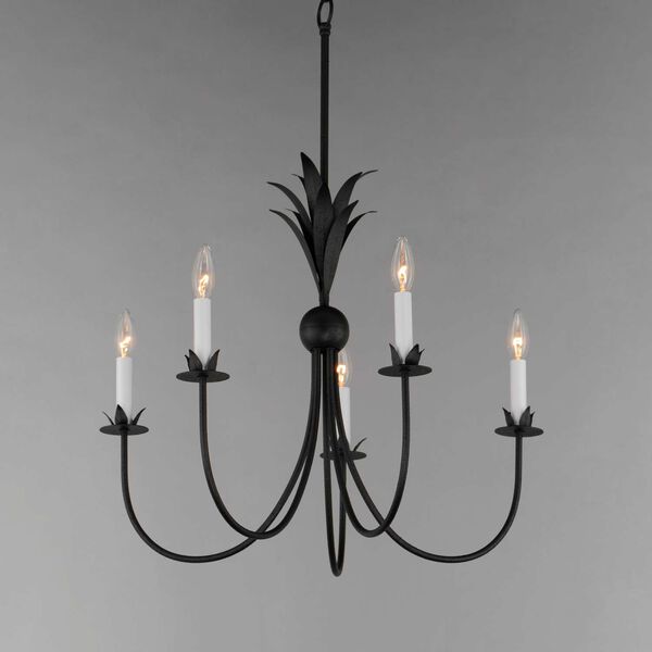 Paloma Anthracite Five-Light Chandelier, image 2