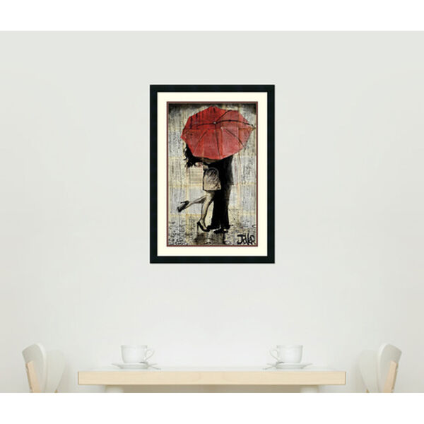The Red Umbrella by Loui Jover: 21 x 30-Inch Framed Art Print, image 4