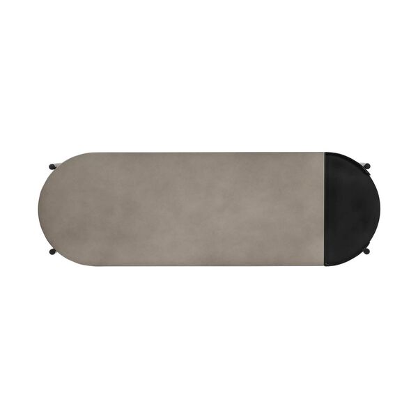 Dua Medium Gray Concrete Black Console Table, image 5