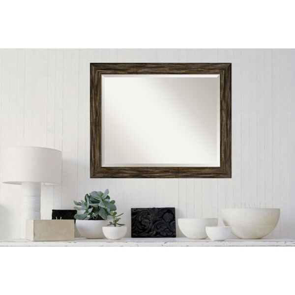 Fencepost Brown 33-Inch Wall Mirror, image 4