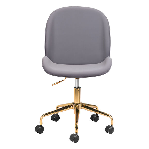 Miles Gray and Gold Office Chair, image 4