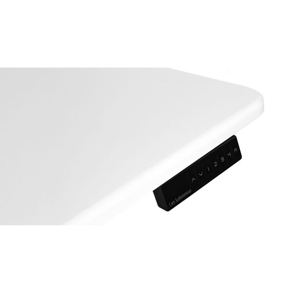 Autonomous Gray Frame White Classic Top Premium Adjustable Height Standing Desk, image 4