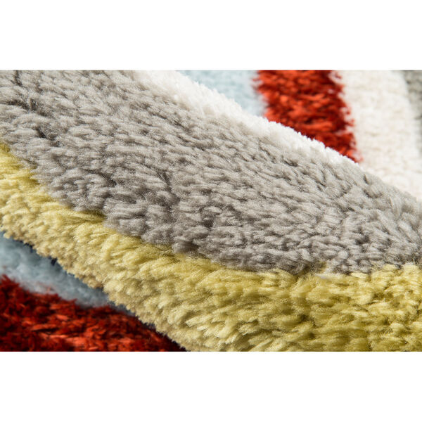 Retro Turnstyle Multicolor Rectangular: 7 Ft. 6 In. x 9 Ft. 6 In. Rug, image 5