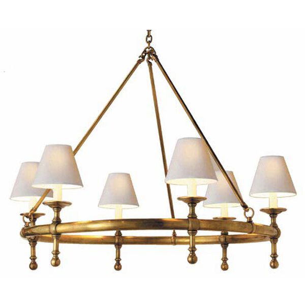 Antique Brass Classic Ring Chandelier, image 1