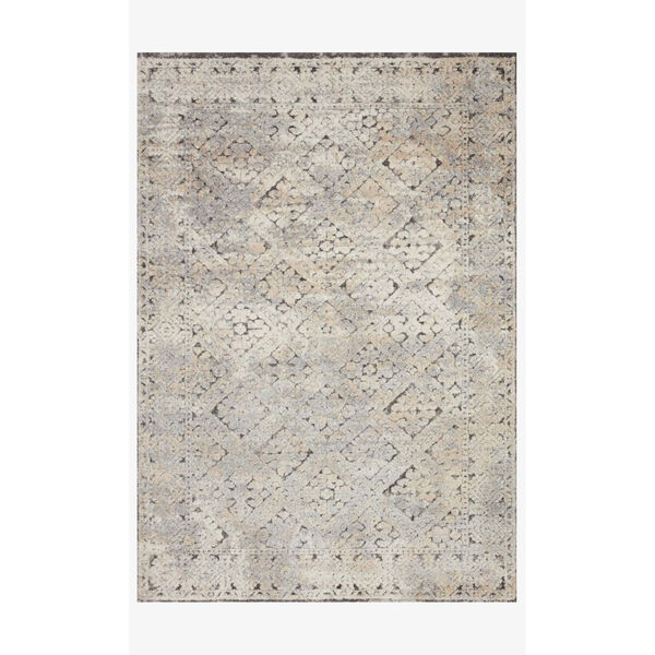 Theory Gray and Sand Rectangle: 5 Ft. 3 In. x 7 Ft. 8 In. Rug, image 1