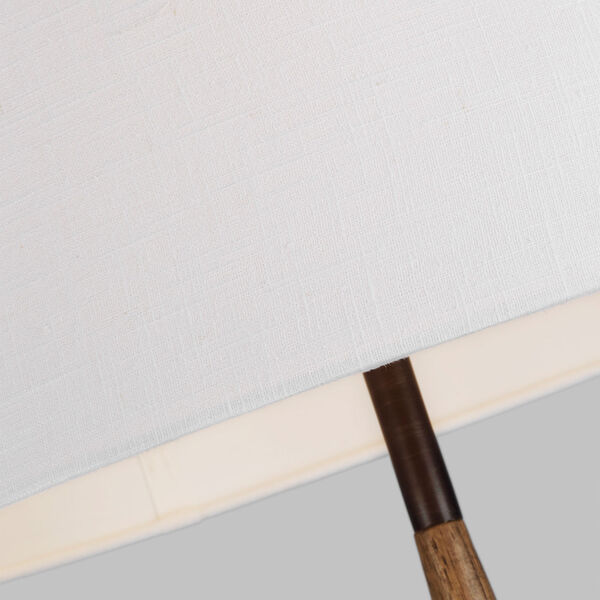 Ferrelli Weathered Oak Wood LED Floor Lamp, image 2